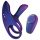 Hueman Infinity Ignite - Värisevä penis- ja kivestenrengas (violetti)
