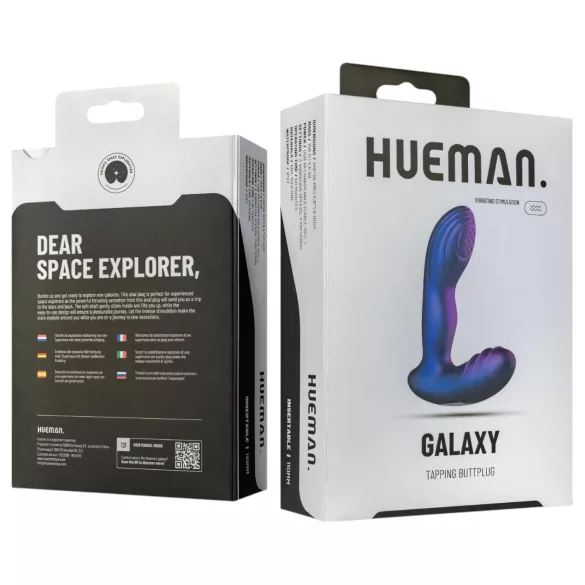 Hueman Galaxy - sykkivä anaalivibraattori (violetti)