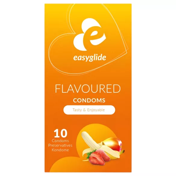 EasyGlide - makuuksilla kondomi - hedelmä - 10 kpl