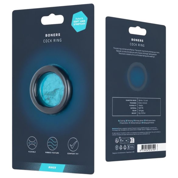 Boners Ergo - penisrengas - silikoni - harmaa