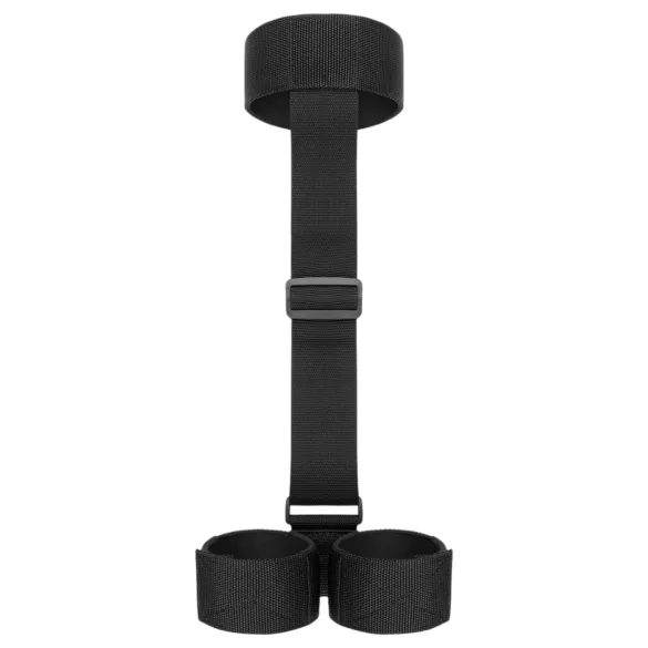 Bedroom Fantasies - kaulapanta ja käsikahleet - pehmeä musta