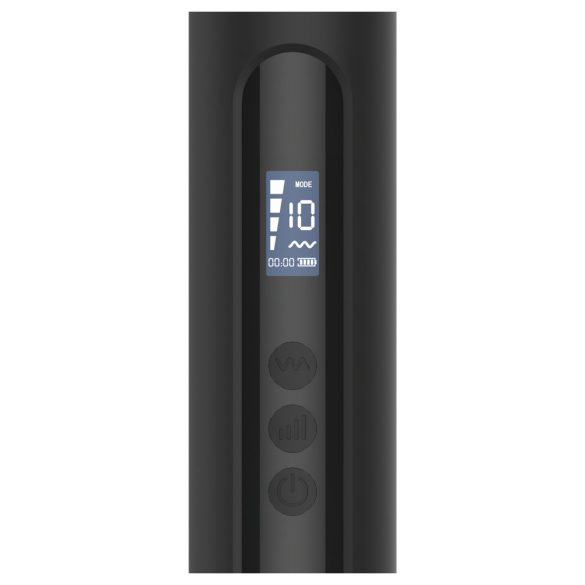 BLAQ - suuri digitaalinen hierontavibraattori - musta