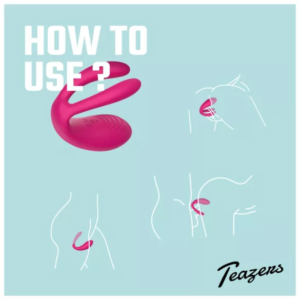 Teazers - parivibraattori 3 moottorilla - pinkki