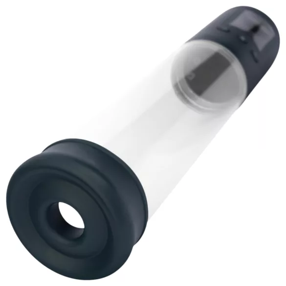 Boners - automaattinen LCD penispumppu - läpinäkyvä/musta