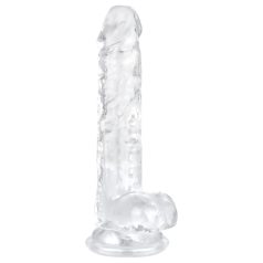 EasyToys - kiveysten dildo - 17 cm - läpinäkyvä