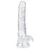 EasyToys - kiveysten dildo - 17 cm - läpinäkyvä