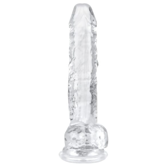EasyToys - kiveysten dildo - 17 cm - läpinäkyvä