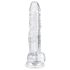 EasyToys - kiveysten dildo - 17 cm - läpinäkyvä