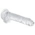 EasyToys - kiveysten dildo - 17 cm - läpinäkyvä