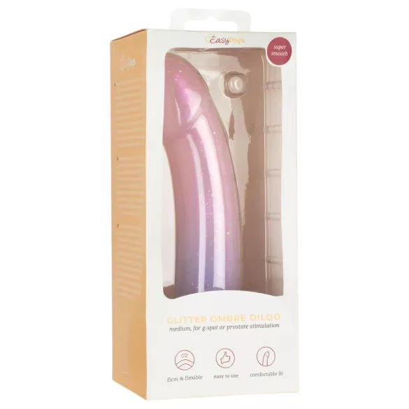 EasyToys Mermaid - dildovibraattori - glitter - 19 cm - pinkki