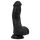 Easytoys - realistinen dildo kiveksillä - 12 cm - musta