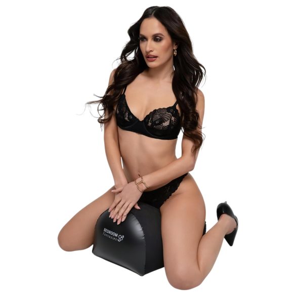 Bedroom Fantasies - Ilmatäyteinen seksityyny vibraattorille (musta)