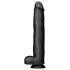 BUTTR Dingo jättidildo - 43 cm (musta)