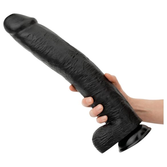 BUTTR Operation Dingo - jättikokoinen realistinen dildo - 43 cm - musta