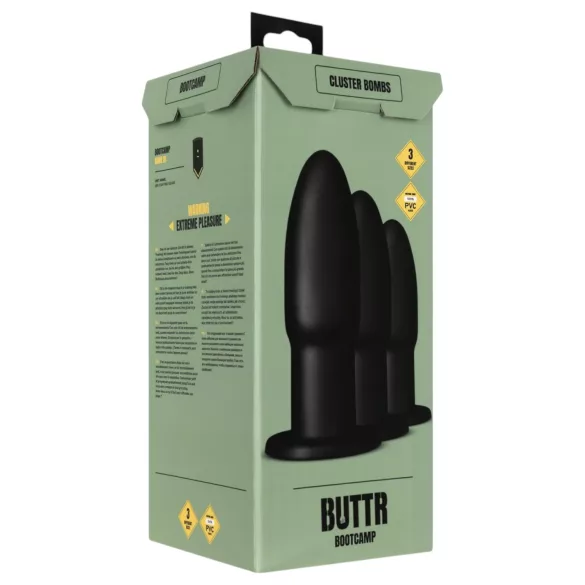 BUTTR - Anustappi setti - Harjoituspakkaus - Musta