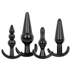 EasyToys - anustappi setti - 4 osaa - musta