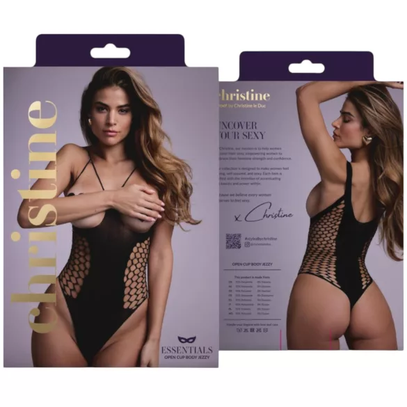 Christine - avoin body (musta) - S-L