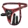 Easytoys - strap-on alushousut kolmella dildolla - musta