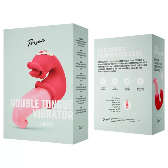 Teazers - kaksipäinen klitorisvibraattori - pinkki