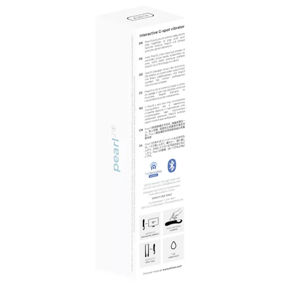 Kiiroo Pearl 2 - interaktiivinen, vedenpitävä G-pistevibraattori (sininen)