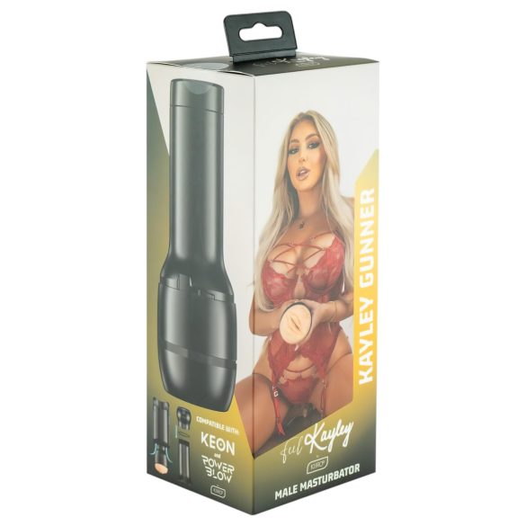 Kiiroo Kayley Gunner - PowerBlow yhteensopiva keinovagina (luonnollinen)