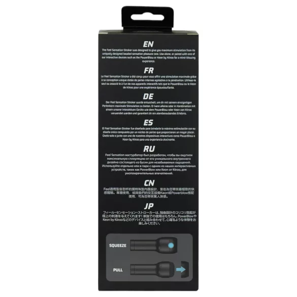 Kiiroo - Feel Sensation masturbaattori - PowerBlow yhteensopiva - musta