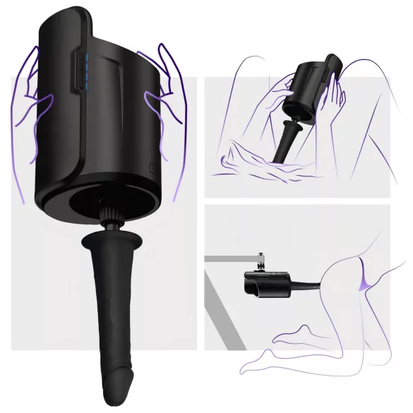 Kiiroo Keon - dildo-adapteri - musta