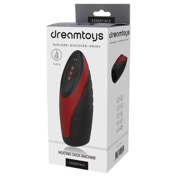 Dreamtoys Essentials - imevä ja värisevä masturbaattori (musta)
