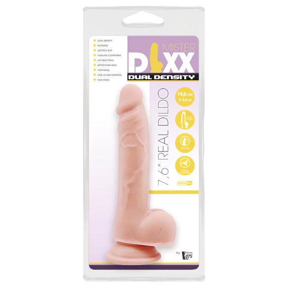 Mr. Dixx 7.6 - dildot tapilla ja kivuksilla - iho - 19,5 cm