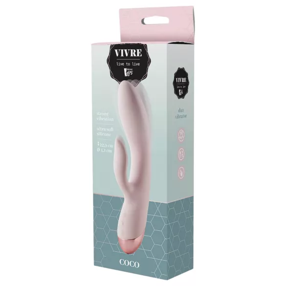 Vivre Coco - ladattava klitoriskiihotinvarrellinen vibraattori - pinkki