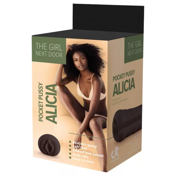 The Girl Next Door Alicia - realistinen tekovagina - musta