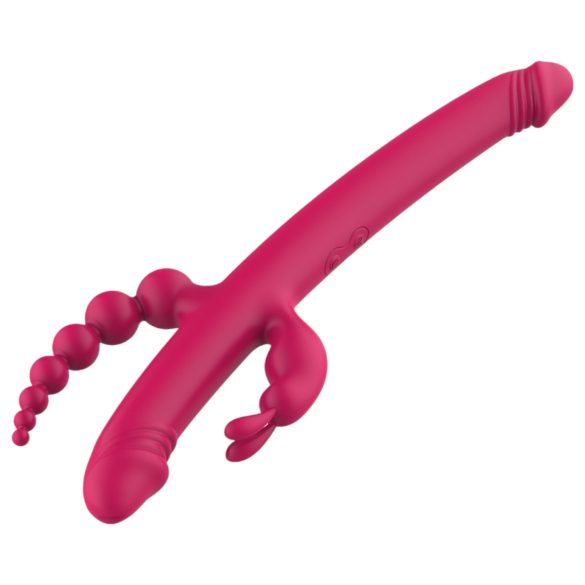 Dreamtoys - vibraattori - ladattava, 4 haaraa - pinkki