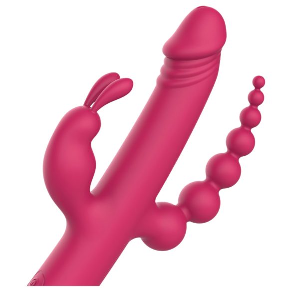 Dreamtoys - vibraattori - ladattava, 4 haaraa - pinkki