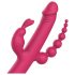 Dreamtoys - vibraattori - ladattava, 4 haaraa - pinkki