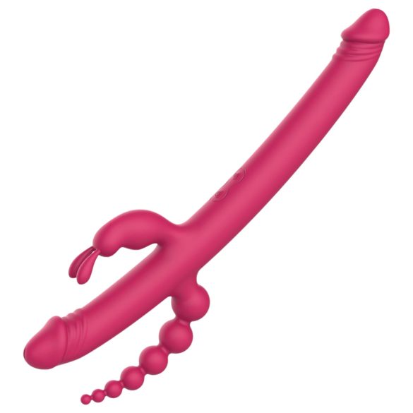 Dreamtoys - vibraattori - ladattava, 4 haaraa - pinkki