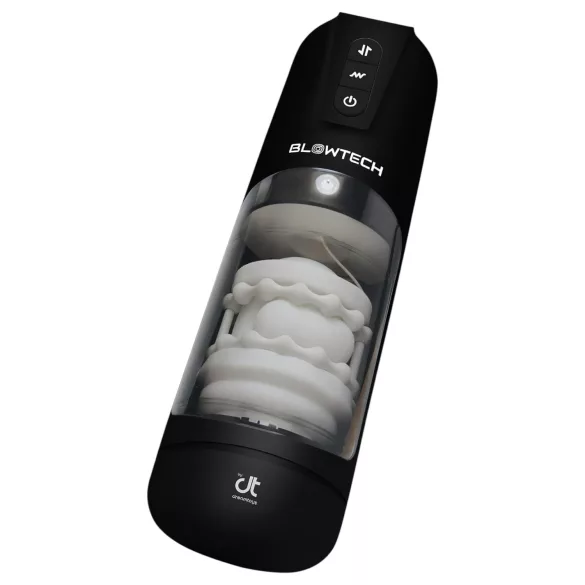 Dreamtoys Blowtech - värinä, ylös-alas liikkuva masturbaattori (musta)