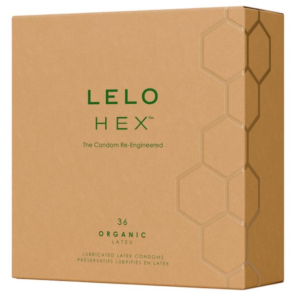 LELO Hex Organic – luksusluokan kondomi (36 kpl)