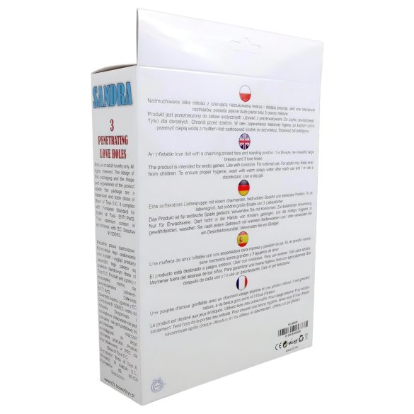 Sandra - puhallelmalla täytettävä nukke (165 cm)