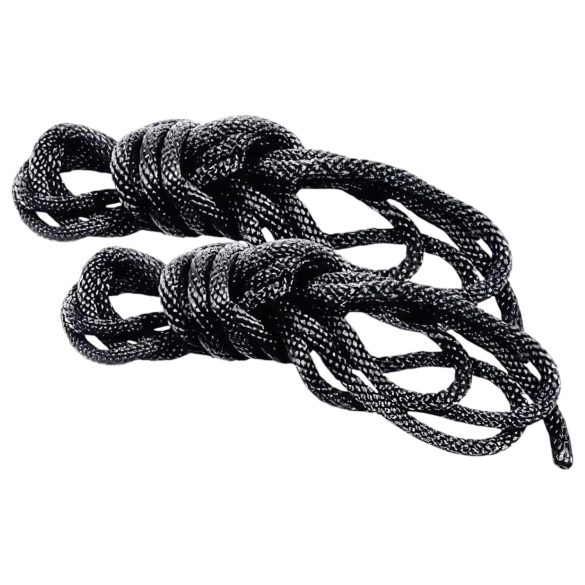 S&M - Silkkinen Bondage-köysisetti - Musta (2 osaa)
