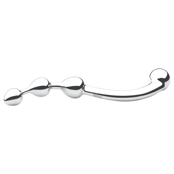 Njoy Fun Wand - metalli anaalin ja G-pisteen dildo (hopea)