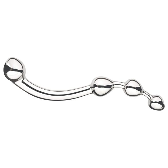 Njoy Fun Wand - metallinen anaalidildo ja G-pistedildo - hopea