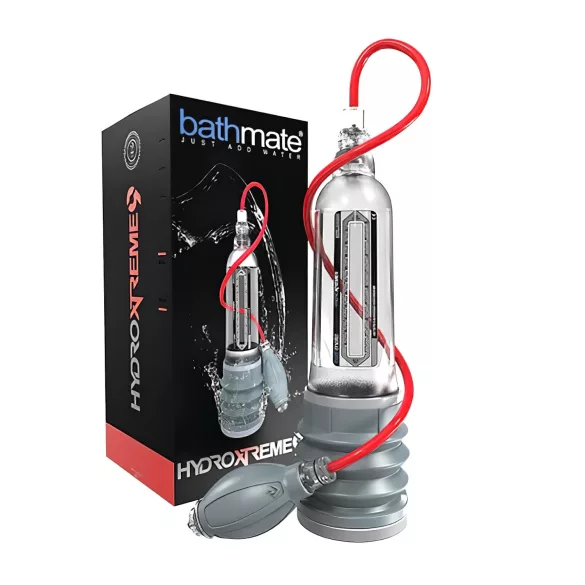 BathMate Xtreme Hydromax 9 - penispumppu setti - läpinäkyvä