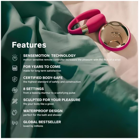 LELO Tiani 3 - parivibraattori - silikoni - pinkki