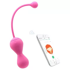   Magic Motion Kegel Master - Sovelluksella ohjattava värisevä geishapallo (pinkki)