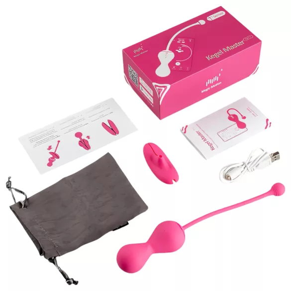 Magic Motion Kegel Master - Älykäs geishapalloduosetti (pinkki)