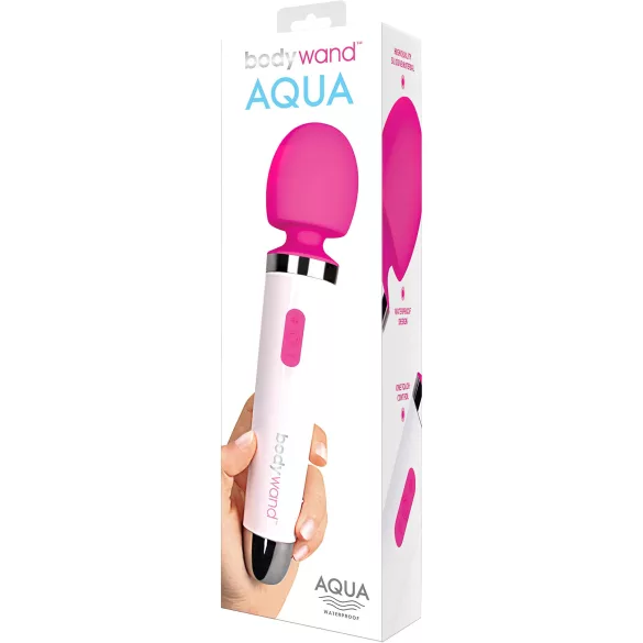 Bodywand Aqua Wand - hierontavibraattori - vedenkestävä - valkoinen/pinkki