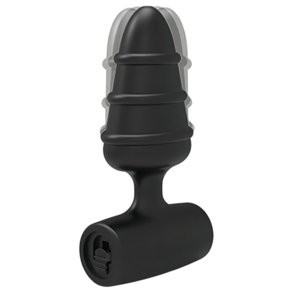 Love Plug - mini anustappi vibratolla - musta