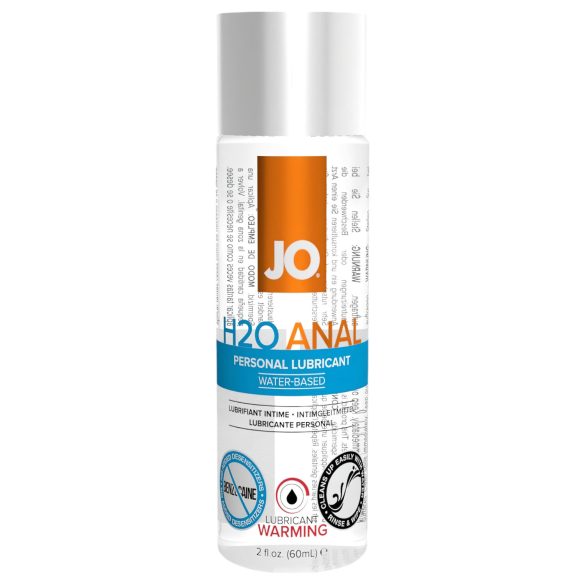 JO H2O Lämmin Anal - lämmittävä vesipohjainen anaaliliukuvoide (60ml)