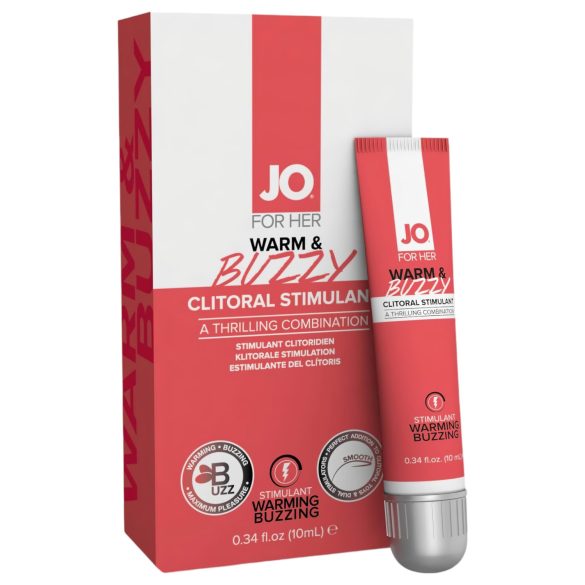 JO WARM & BUZZY - klitoriksen stimuloiva geeli naisille (10 ml)
