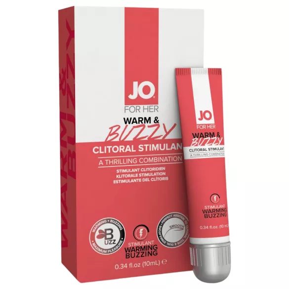 JO Warm & Buzzy - klitoriskiihotusgeeli naisille - 10ml